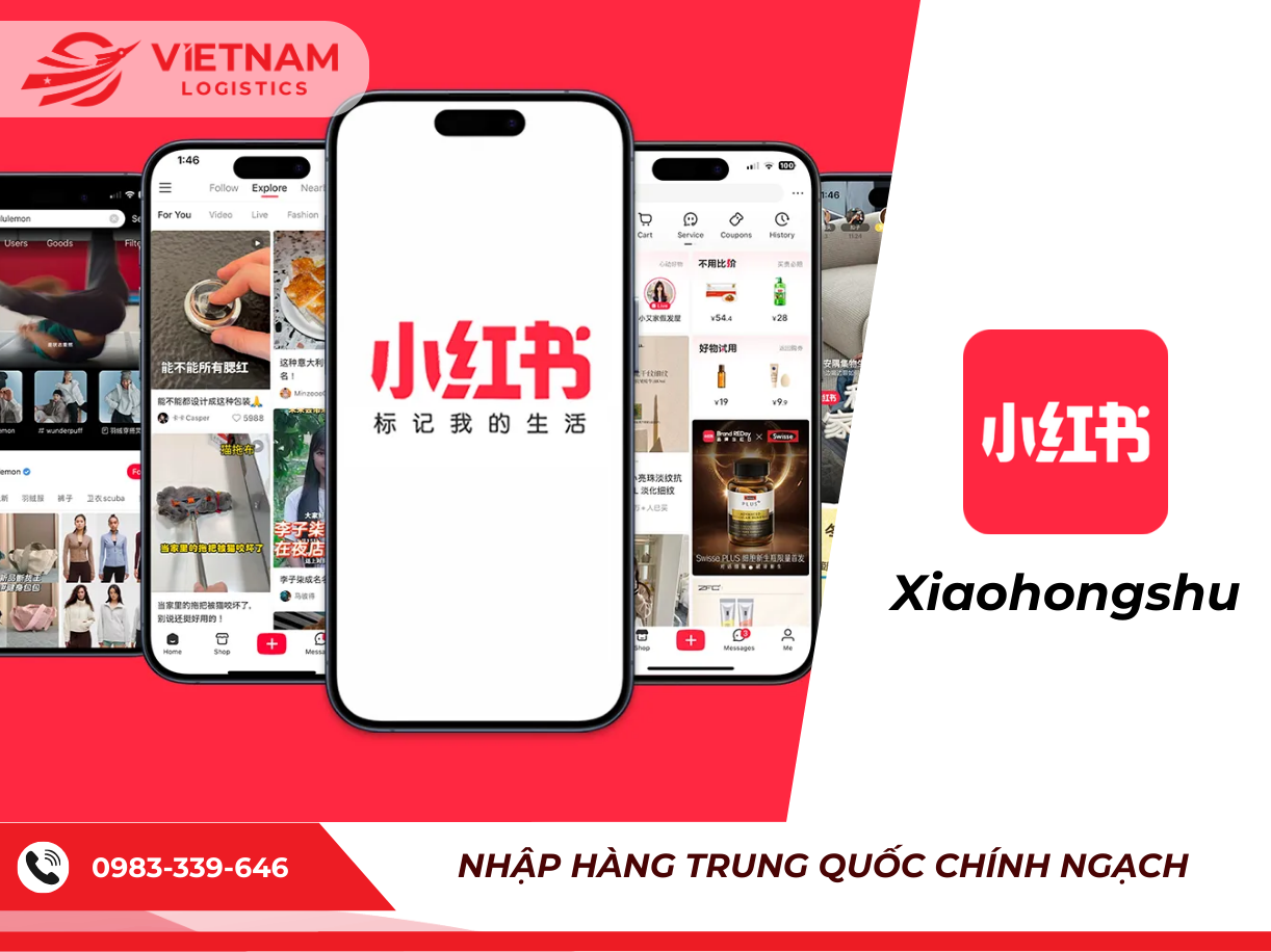 App mua h&agrave;ng Trung Quốc Xiaohongshu